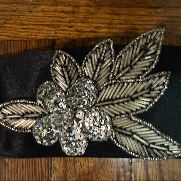 Act 1 Elegant Vintage Black Jumpsuit with Embellished Belt - Picture 16 of 16